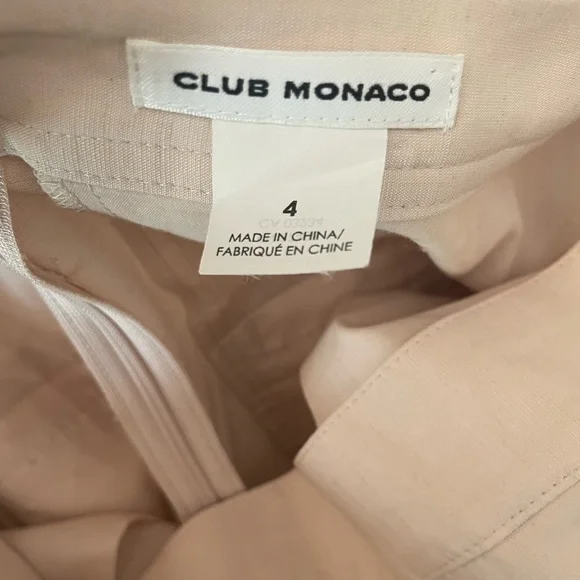 Club Monaco 4 Light Rose Open Back Jumpsuit - Picture 5 of 5